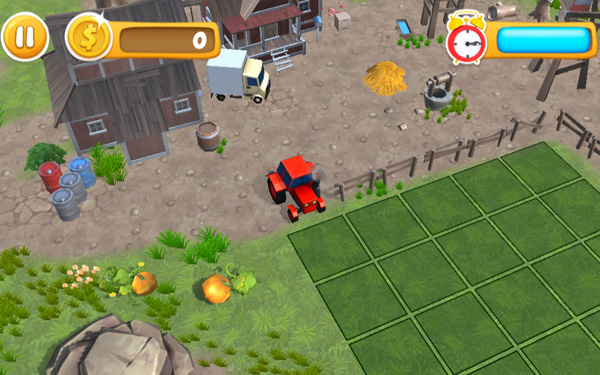 เกมส์ปลูกผัก เกมส์ขับรถไถทำสวนแบบฝึกสมอง PUZZLE FARMING GAME
