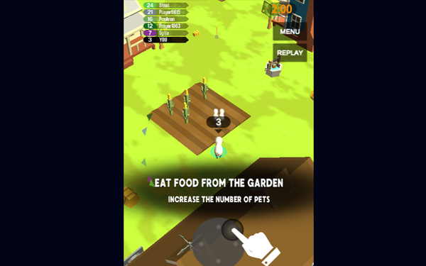 เกมส์ปลูกผัก เกมส์แกะวิ่งกินอาหารในฟาร์ม CROWD FARM GAME